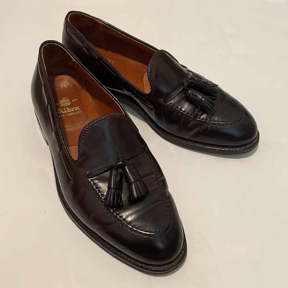 Shell Cordovan Alden Tassel Loafer Color 8 #573 Size 8 E/EEE